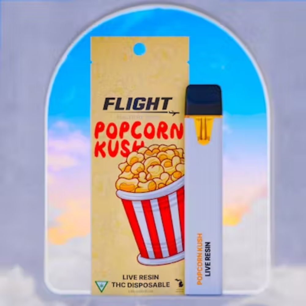 Photograph of product: Flight - Live Resin Disposable - Popcorn Kush