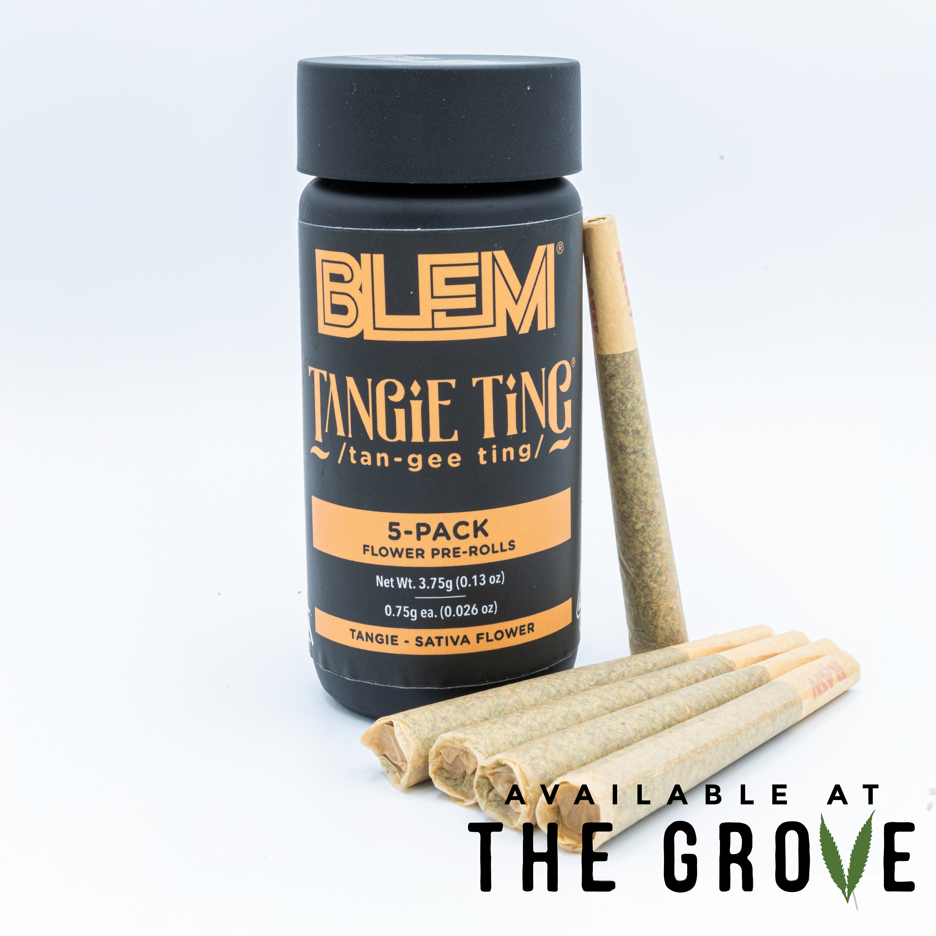 Photograph of product: BLEM | Tangie Ting Pre-Roll 5-Pack