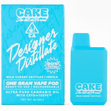 Photograph of product: Cake All In One 1.25g Wild Cherry Zkittlez