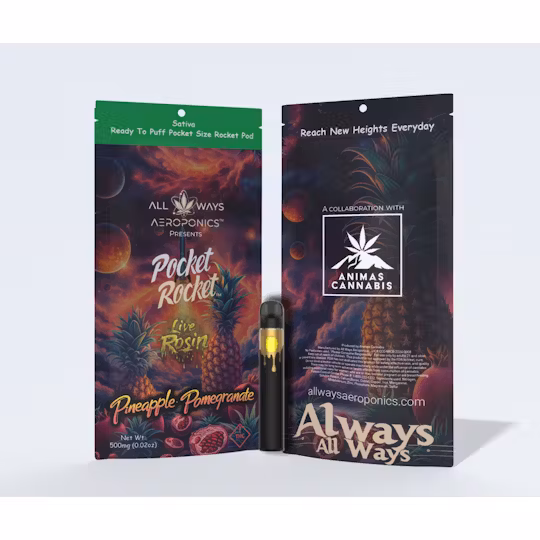 Photograph of product: Pocket Rocket Live Rosin Pineapple Pomegranate