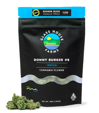 Photograph of product: Glass House Farms Donny Burger #5 Indica Farm Pack - 7g