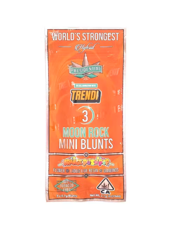 Photograph of product: Mini Orange Push Pop Moon Rock Blunt 3pk