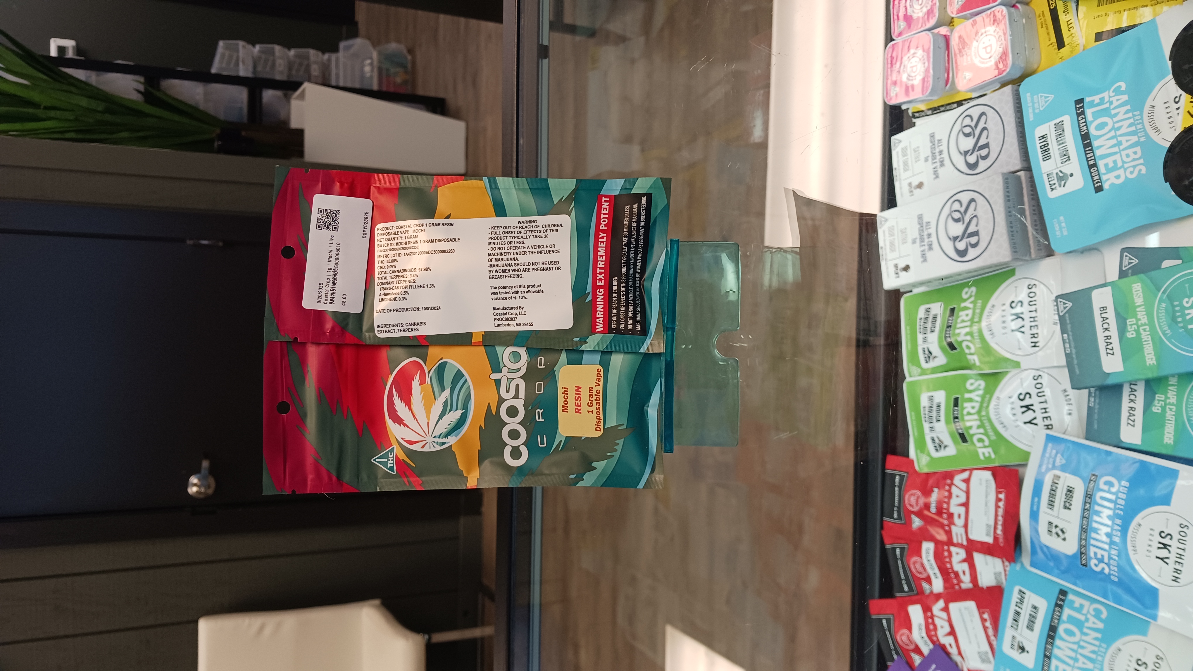 Photograph of product: Coastal Crop | 1g | Mochi | Live Resin Disposable