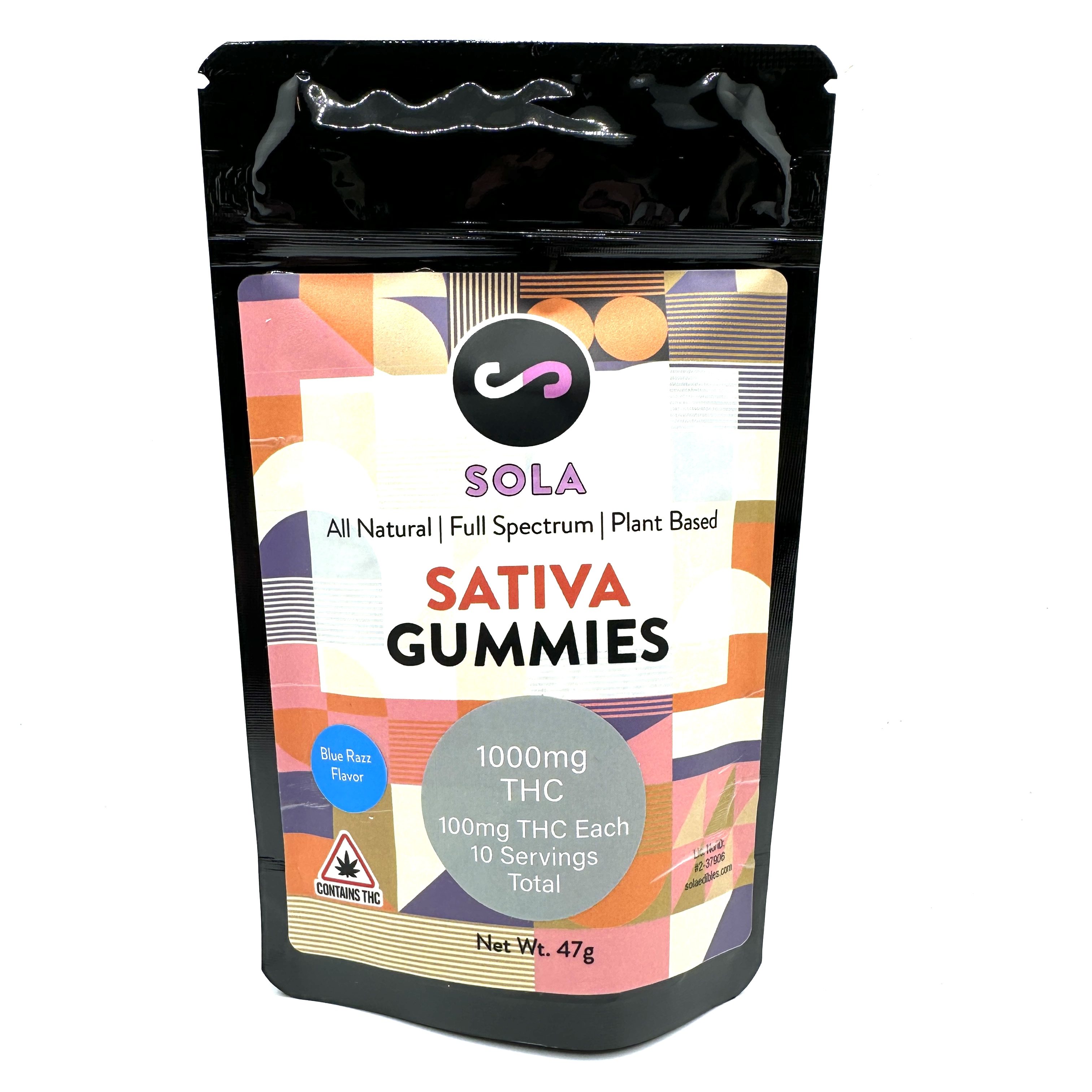 Photograph of product: Blue Razz Oui'd Gummies Sola