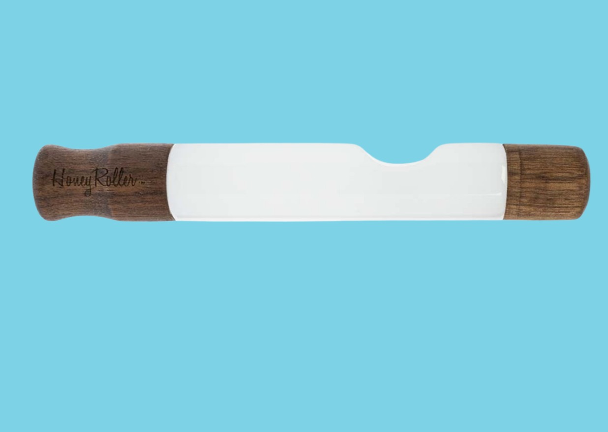 Photograph of product: Honey Labs - Walnut/White Glass Steamroller