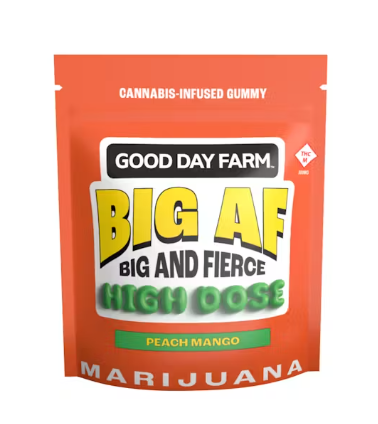 Photograph of product: GOOD DAY FARM - BIG AF PEACH MANGO HIGH DOSE SINGLE 500MG HYBRID