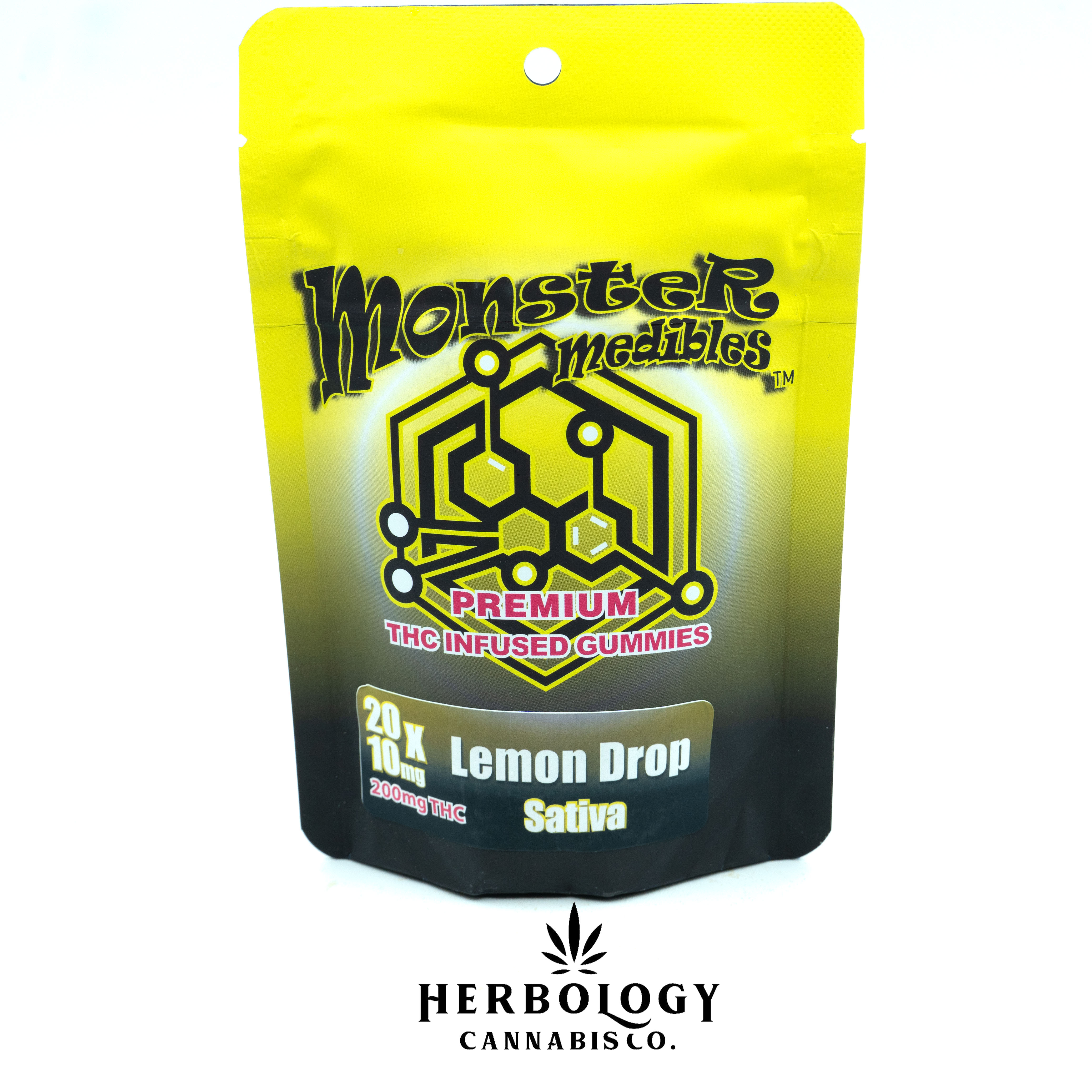 Photograph of product: Monster X | Gummy | Lemon Drop | 200mg