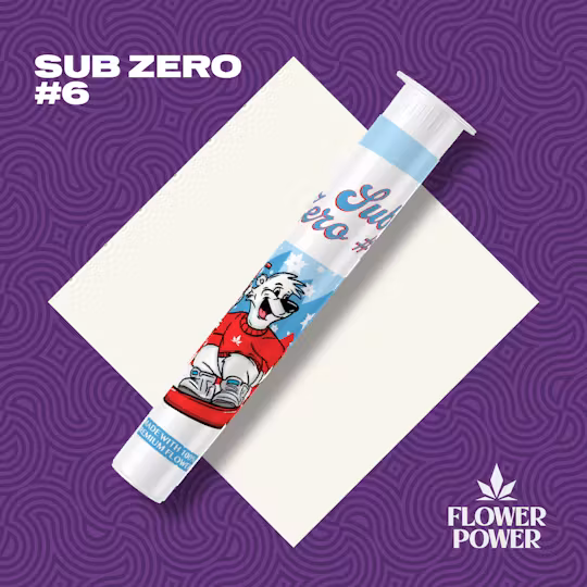 Photograph of product: Flower Power | Sub Zero #6 | 1g Pre-Roll