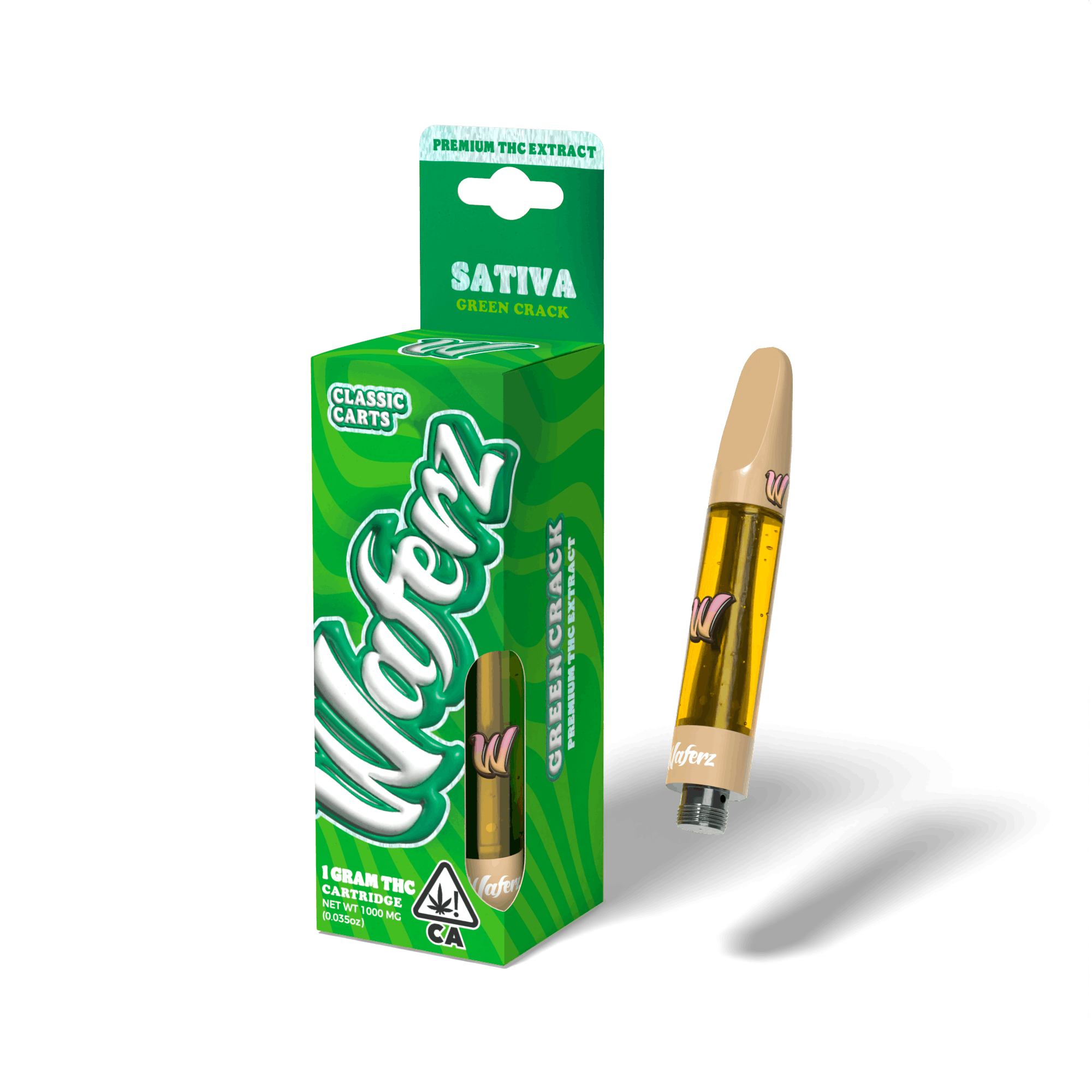 Photograph of product: Waferz Classic Carts: Green Crack