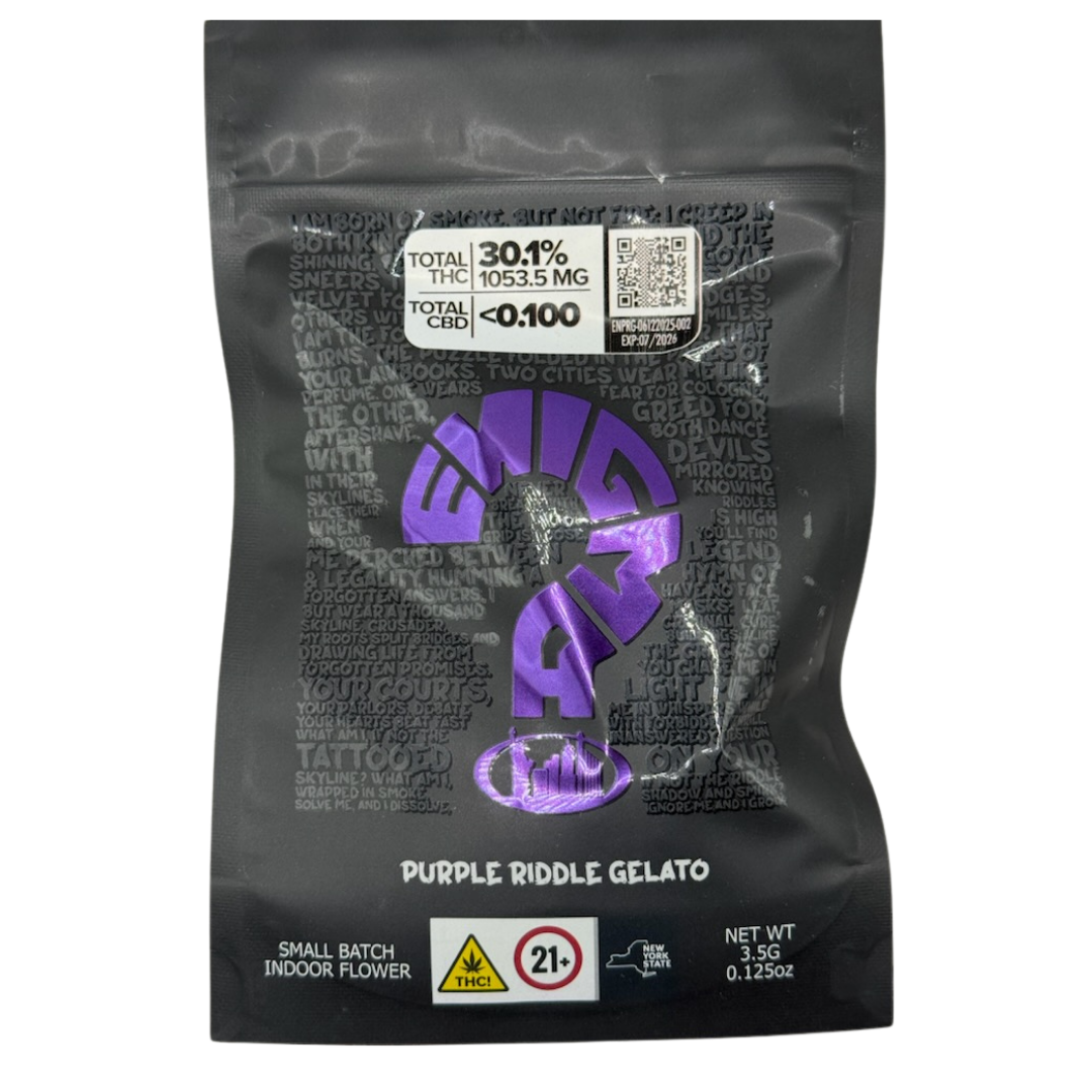 Photograph of product: ENIGMA Purple Riddle Gelato 3.5G