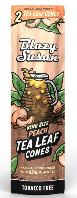 Photograph of product: Blazy Susan | 2pk | Peach Tea Leaf Cones