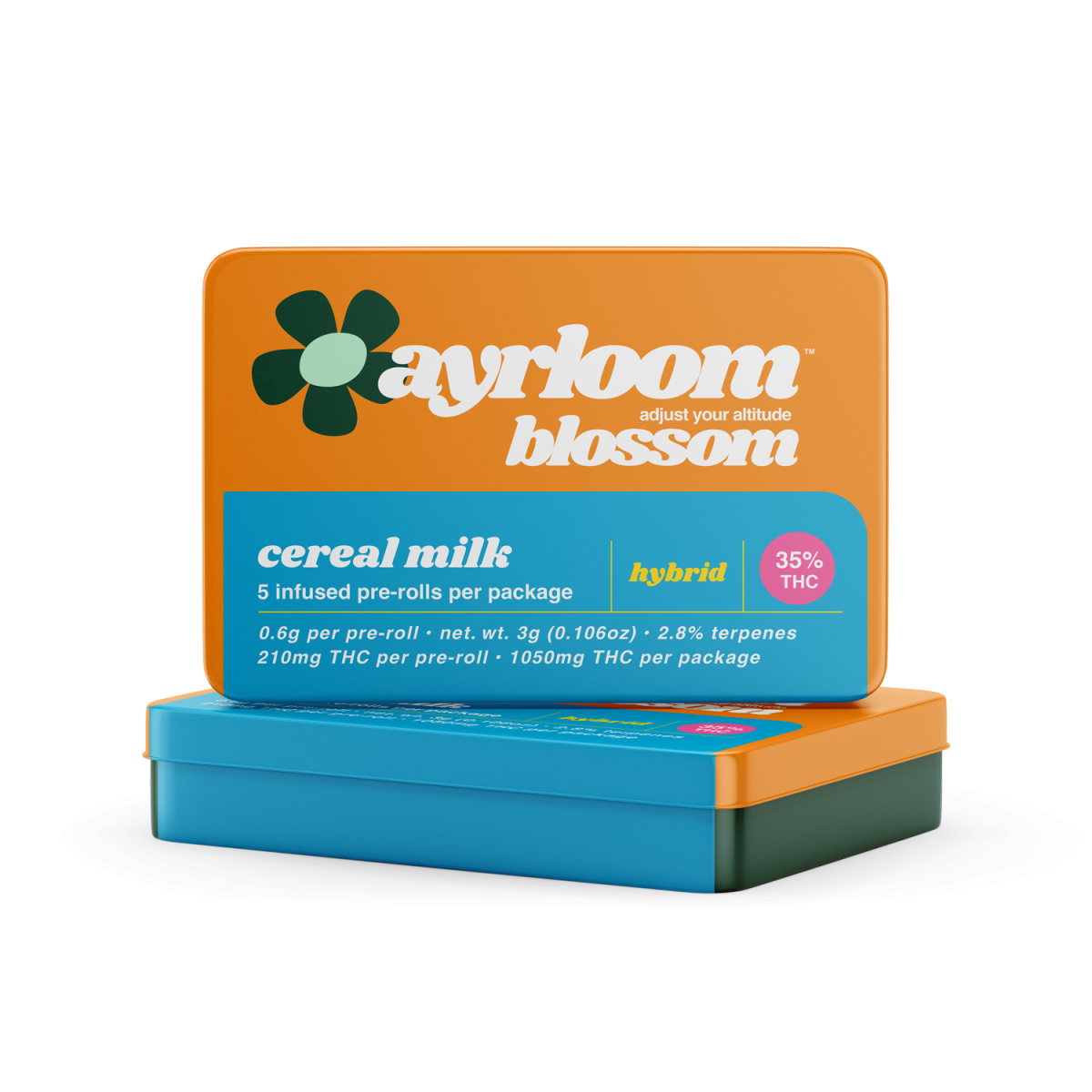 Photograph of product: Ayrloom Blossom - Cereal Milk 5pk - Infused Prerolls