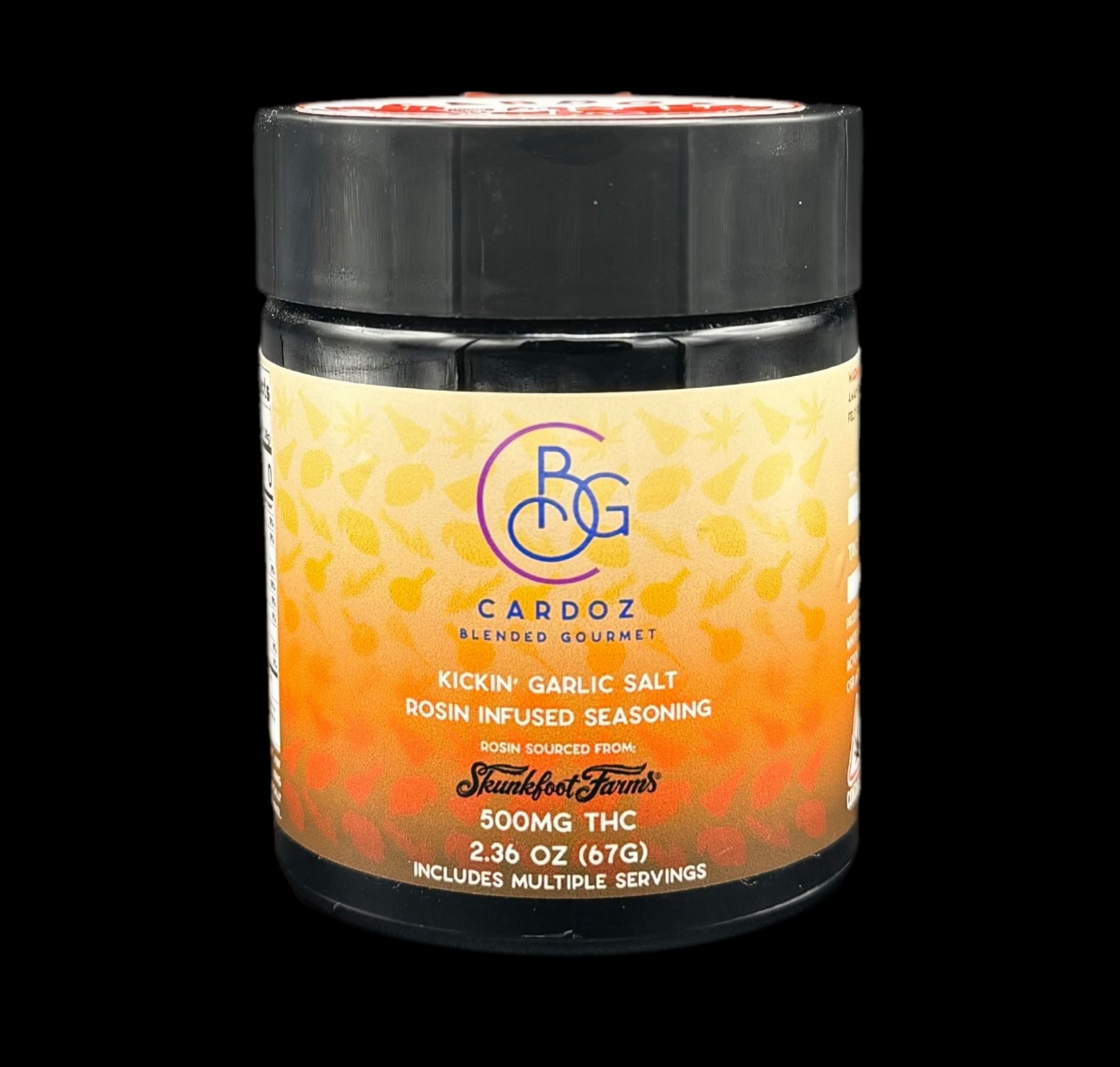 Photograph of product: Cardoz Blended Gourmet: Kickin' Garlic Salt Rosin Infused Seasoning
