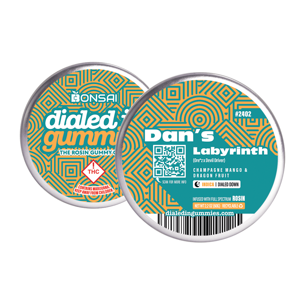 Photograph of product: Dialed In Dan's Labyrinth by Bonsai Rosin Gummies