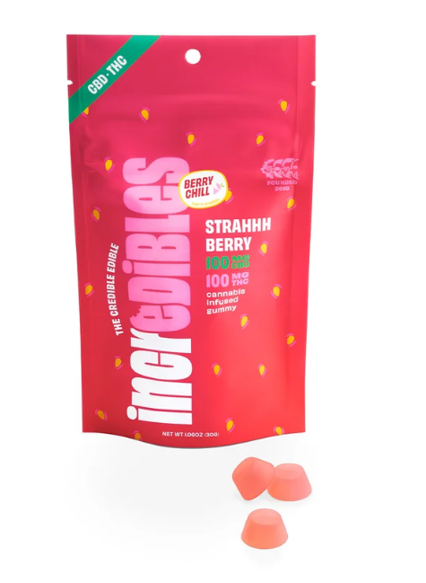 Photograph of product: Strahhhberry High Dose Gummies