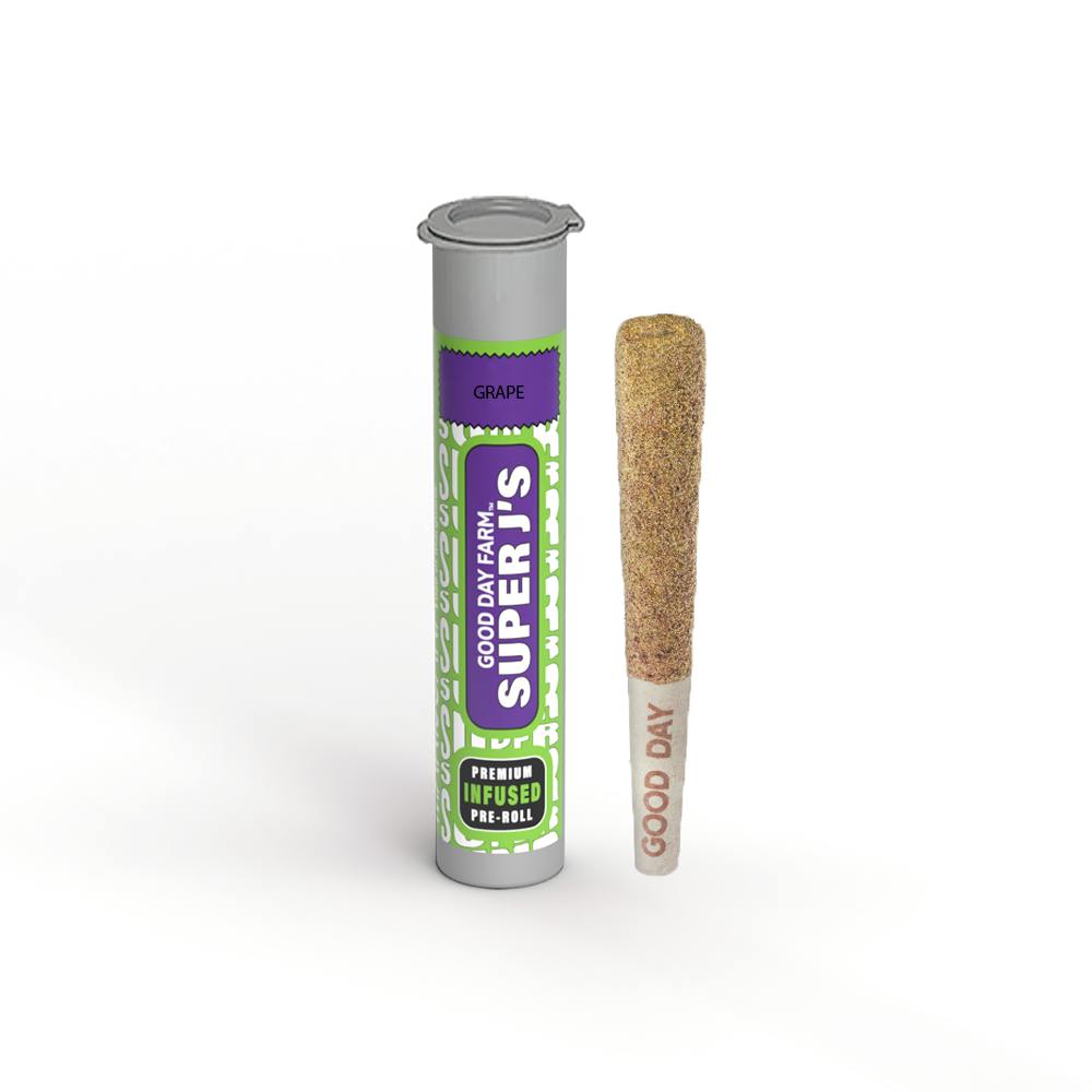 Photograph of product: Good Day Farm Gas Truffle Grape Infused Super J's | 1g