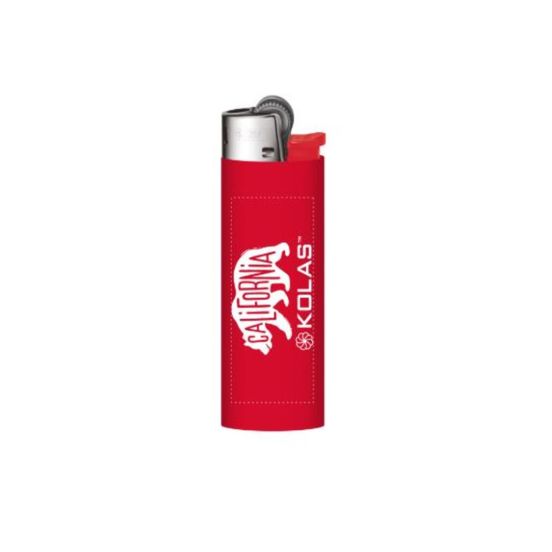 Photograph of product: Kolas Branded Bic Lighter CA Bear Red - 