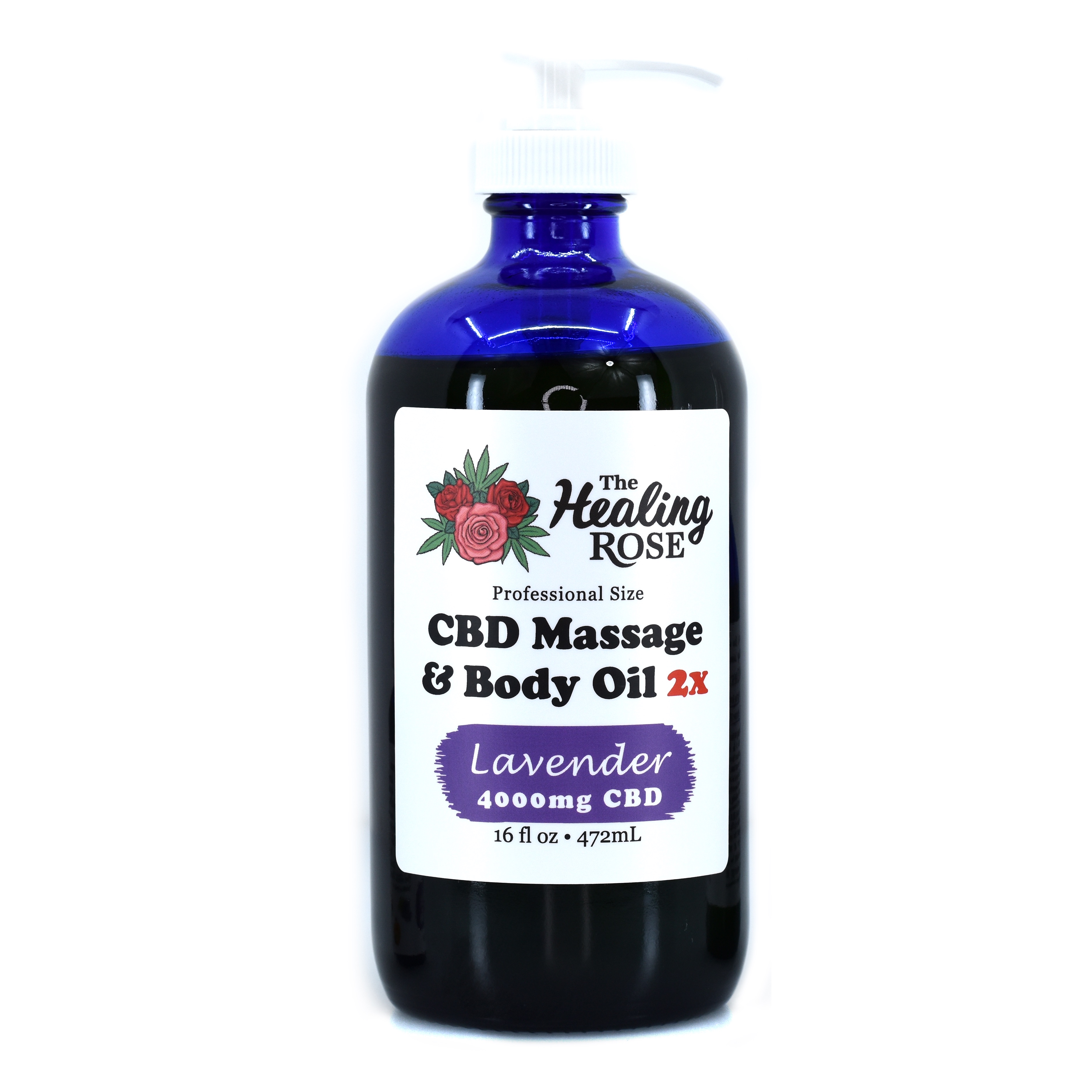 Photograph of product: Lavender CBD Massage & Body Oil | 4oz