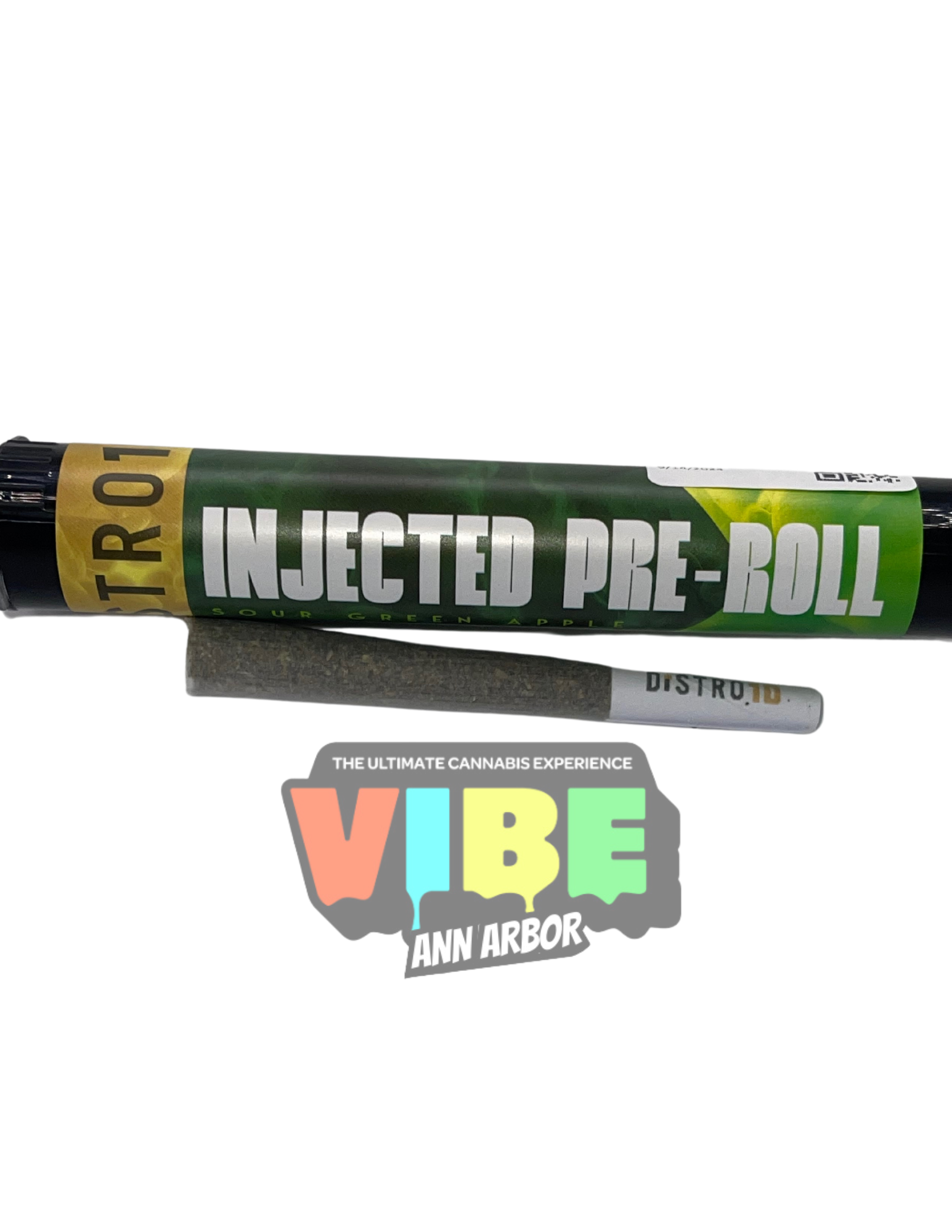 Photograph of product: Distro 10 | Sour Green Apple Infused Preroll | REC