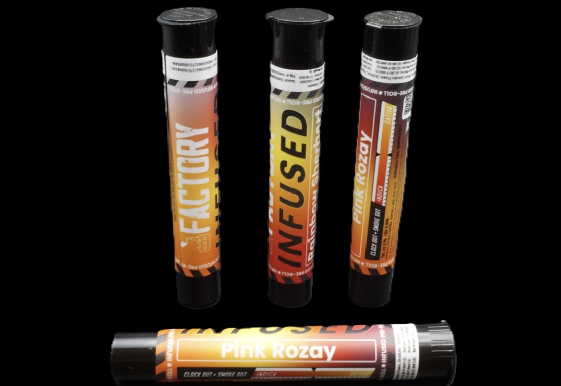 Photograph of product: Factory: Pink Rozay 1G Infused Pre-Roll