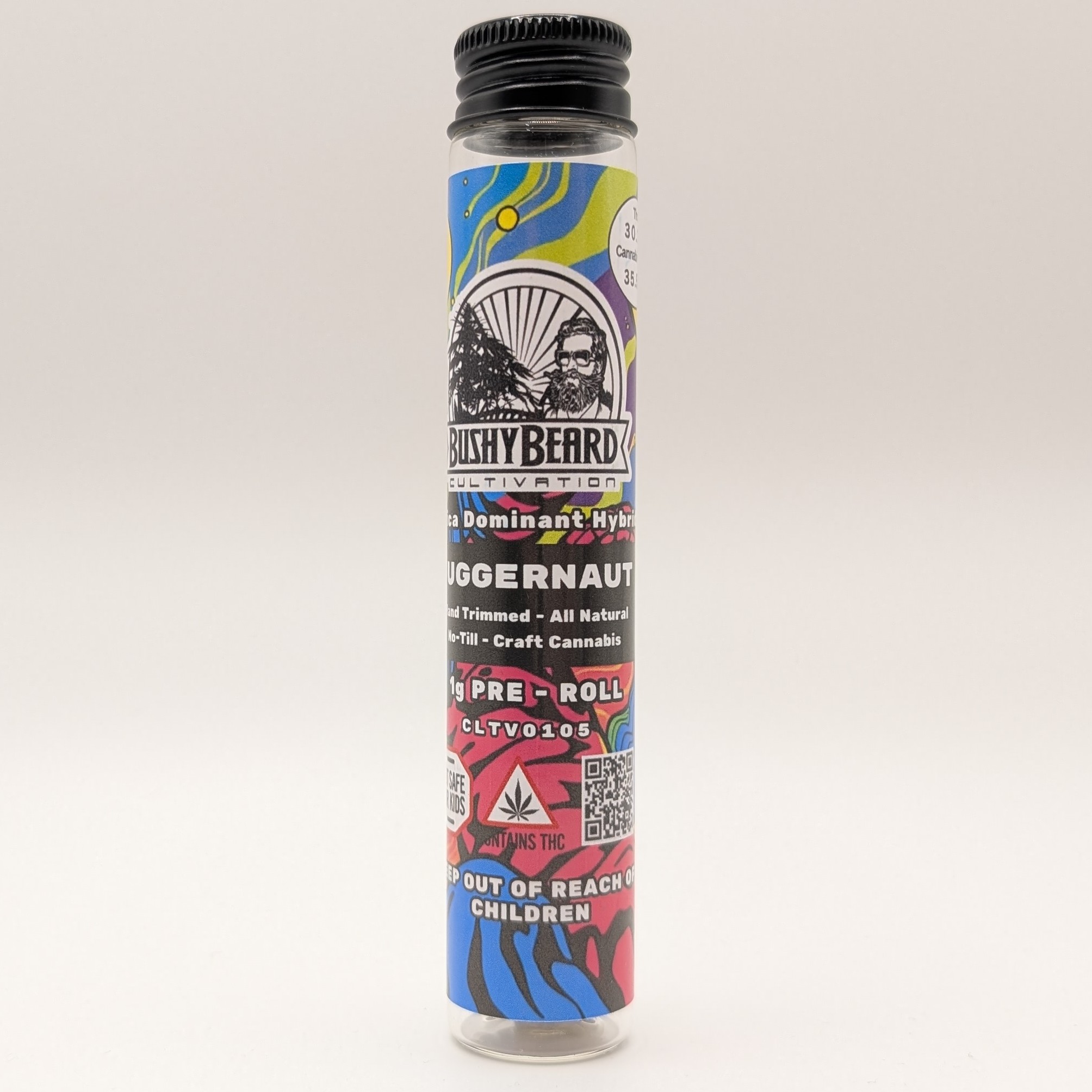 Photograph of product: Juggernaut 1g Pre Roll (Bushy)