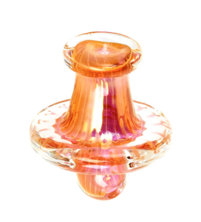 Photograph of product: Gold Fumed Iridescent Flat Top Directional Carb Cap