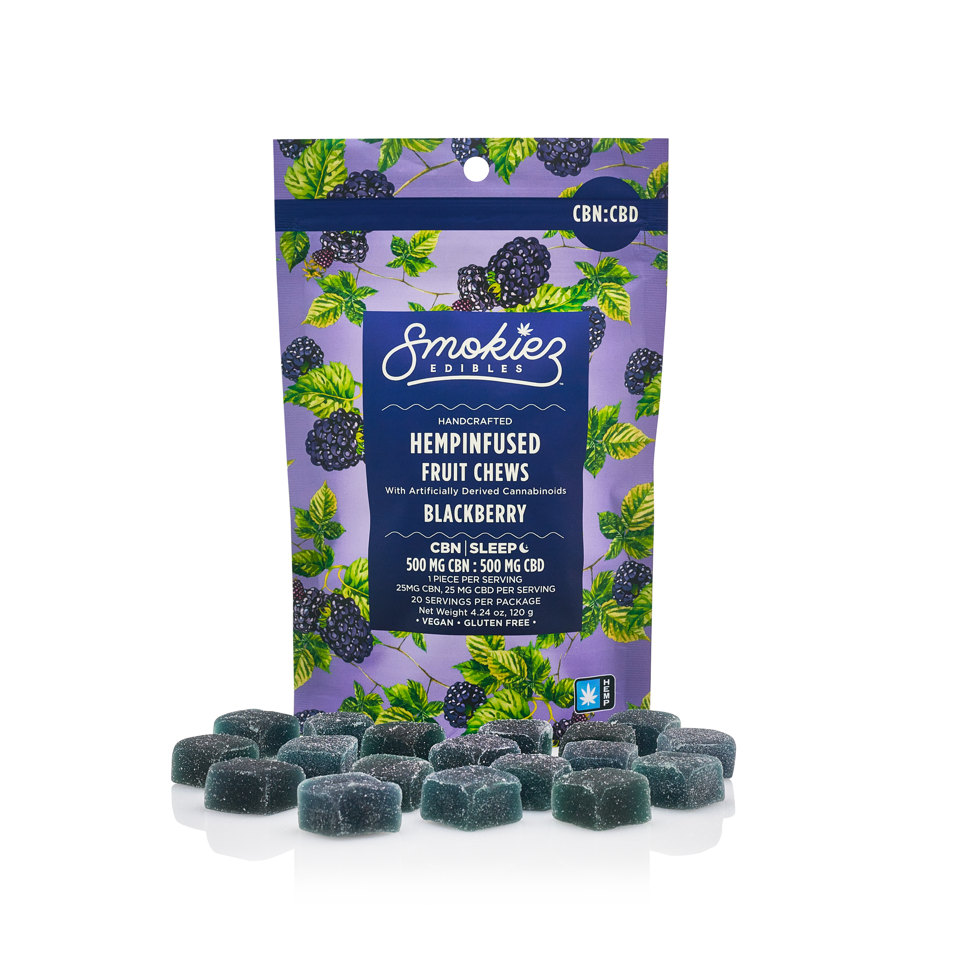 Photograph of product: CBD Blackberry Gummiez | 500mg