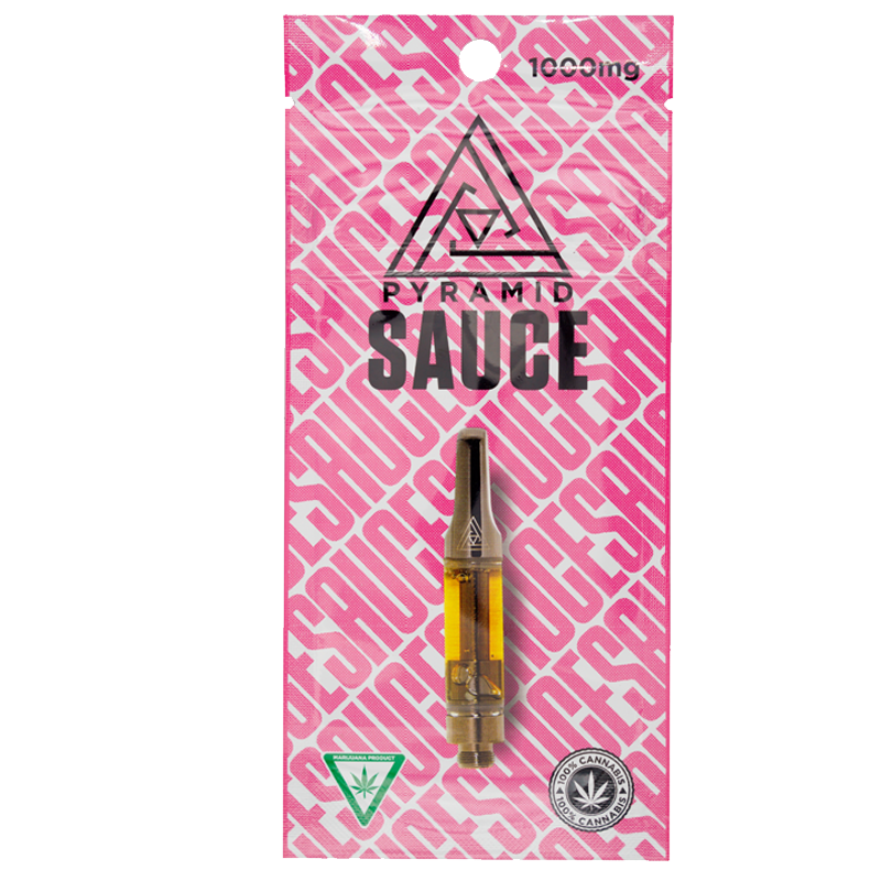 Photograph of product: Pyramid | Purple Cookies | 1g Sauce Cartridge