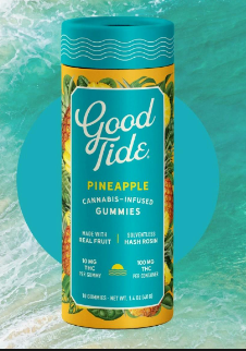 Photograph of product: Pineapple + Superboof | 200mg au chocolat Rosin Gummies (10 x 20mg)