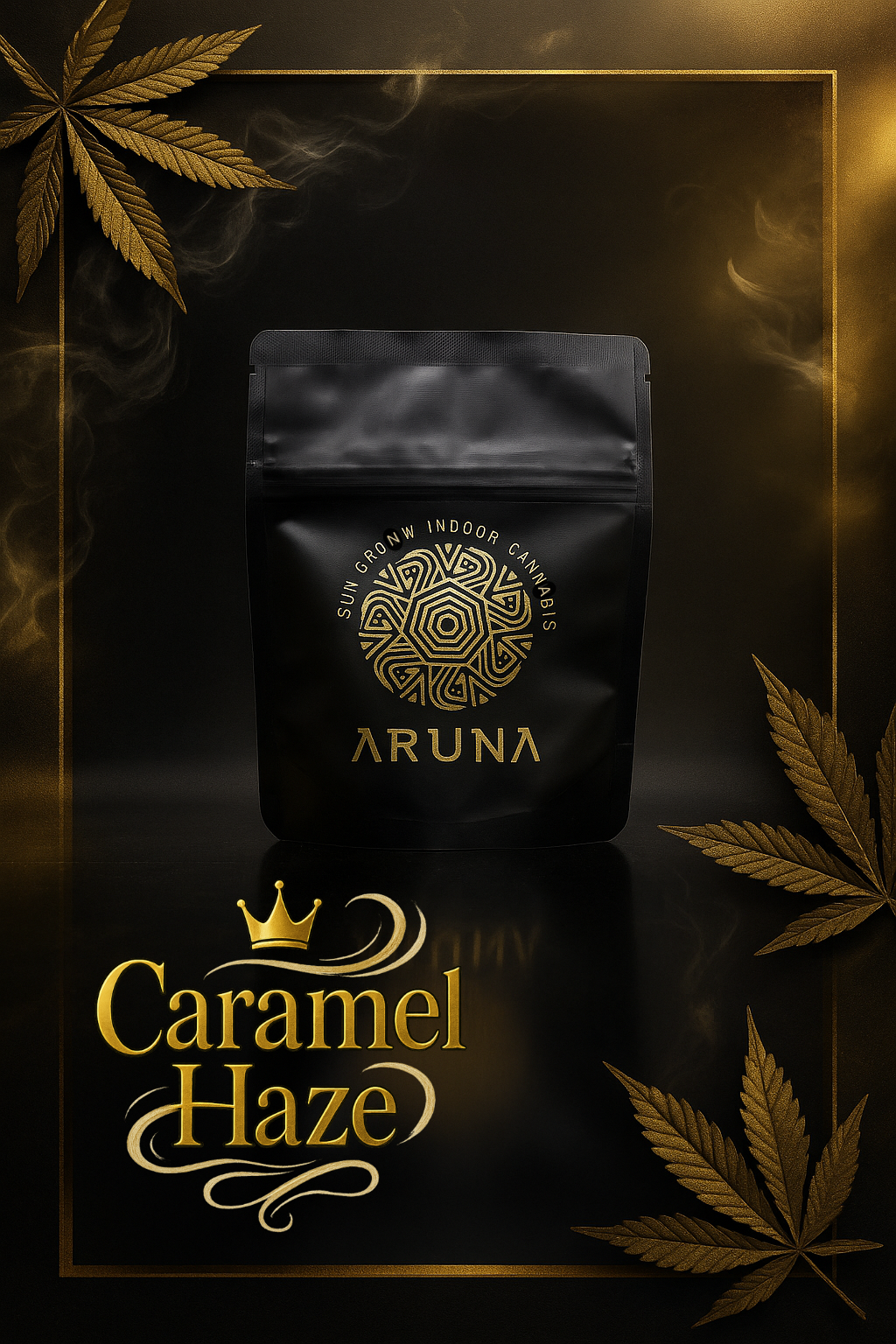 Photograph of product: Caramel Haze | 3.5G | 27.62% TAC