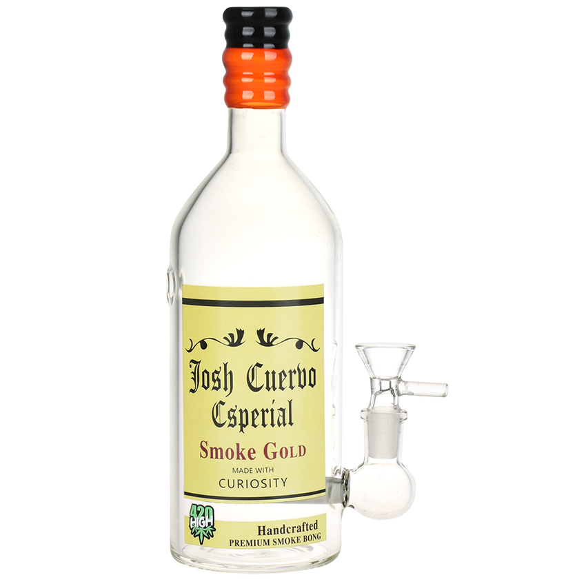 Photograph of product: AFG | Tequila Bottle Glass Water Pipe | 9.5" 14mm | PP5207
