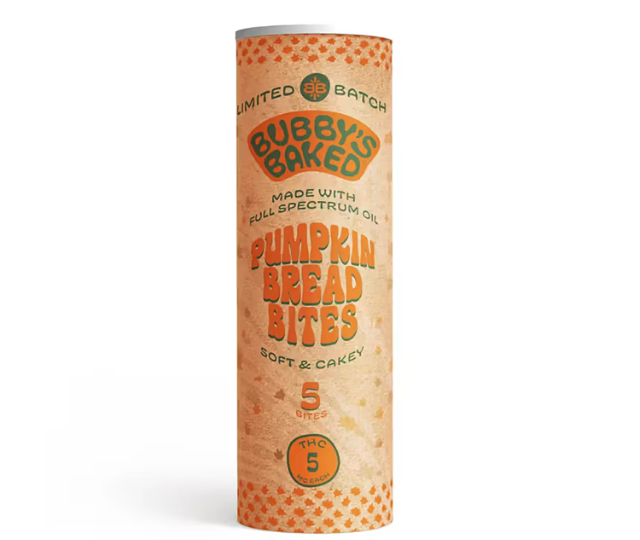 Photograph of product: Bubby's Baked Goods | Pumpkin Bites | 25mg