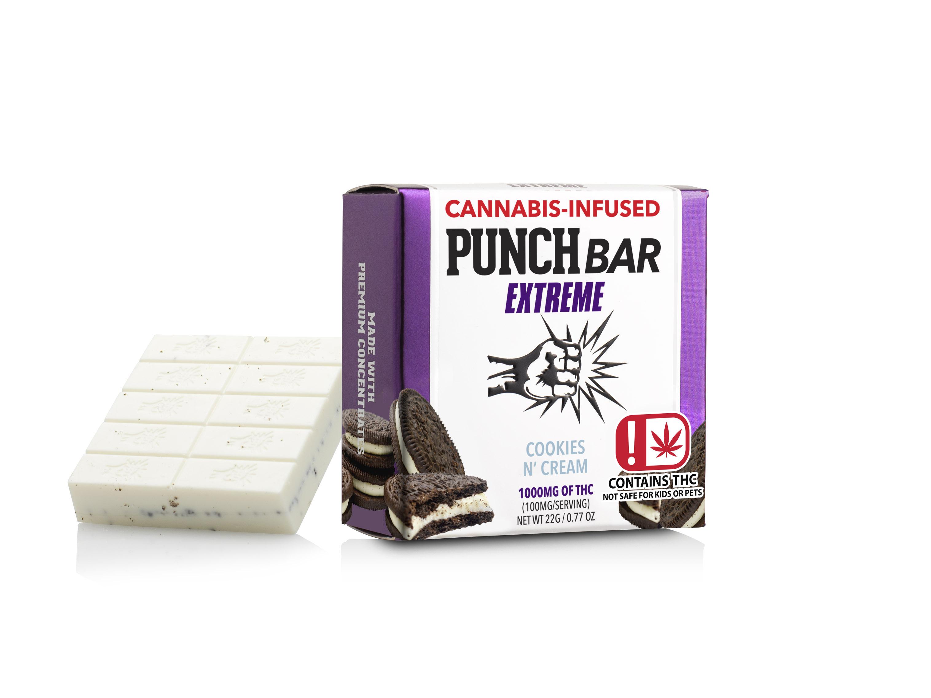 Photograph of product: Punch Edibles - Cookies N Cream - Bar