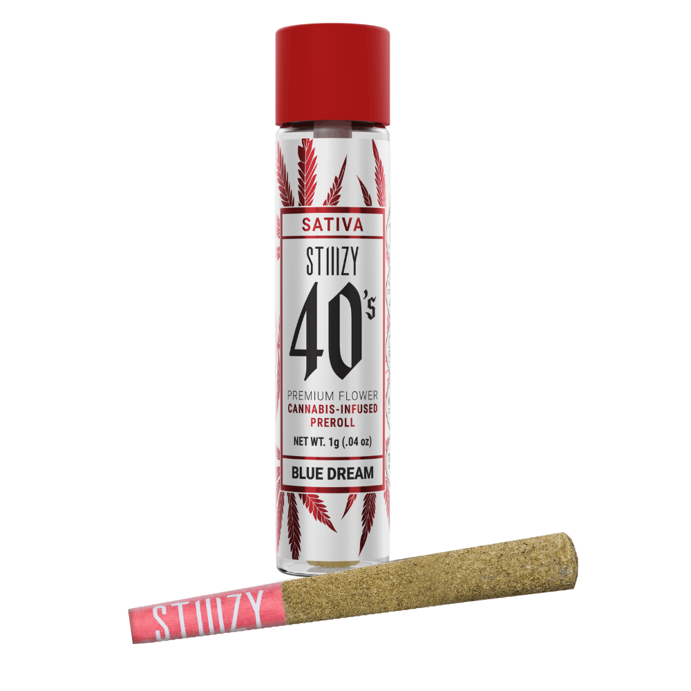 Photograph of product: Stiiizy 40's Blue Dream (S) 1g Infused Pre Roll