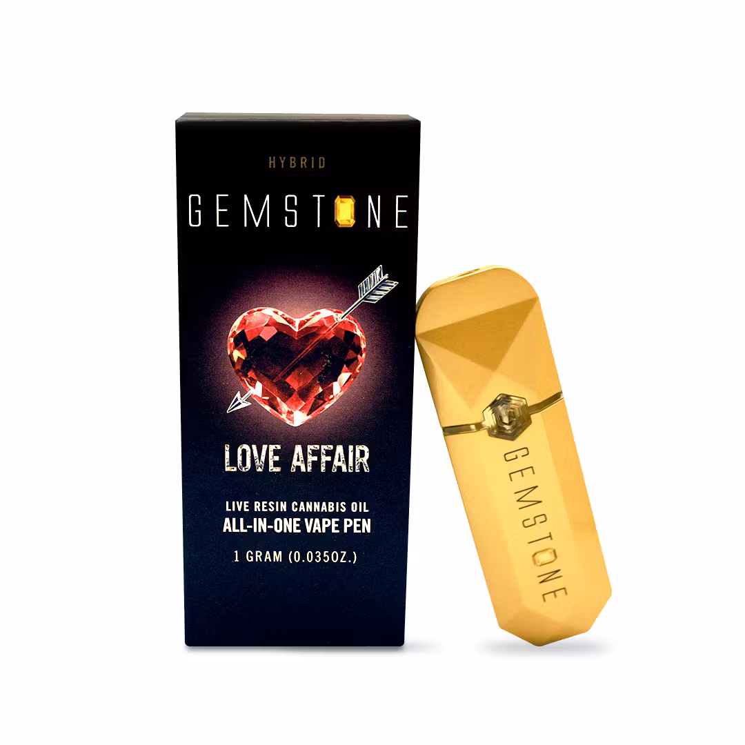 Photograph of product: Gemstone | Love Affair Live Resin AIO Vape 1g | Hybrid