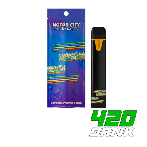 Photograph of product: Motor City Cannabites - Disposable Vape - Ribbon Belts