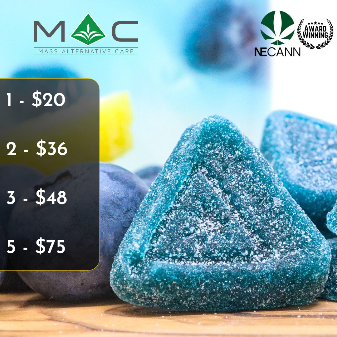 Photograph of product: Blueberry Lemonade 1:1 CBD 5mg 20pk F.S sMACs