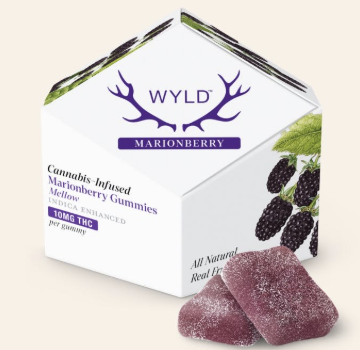 Photograph of product: Wyld Marionberry Oui'd 100mg Gummies