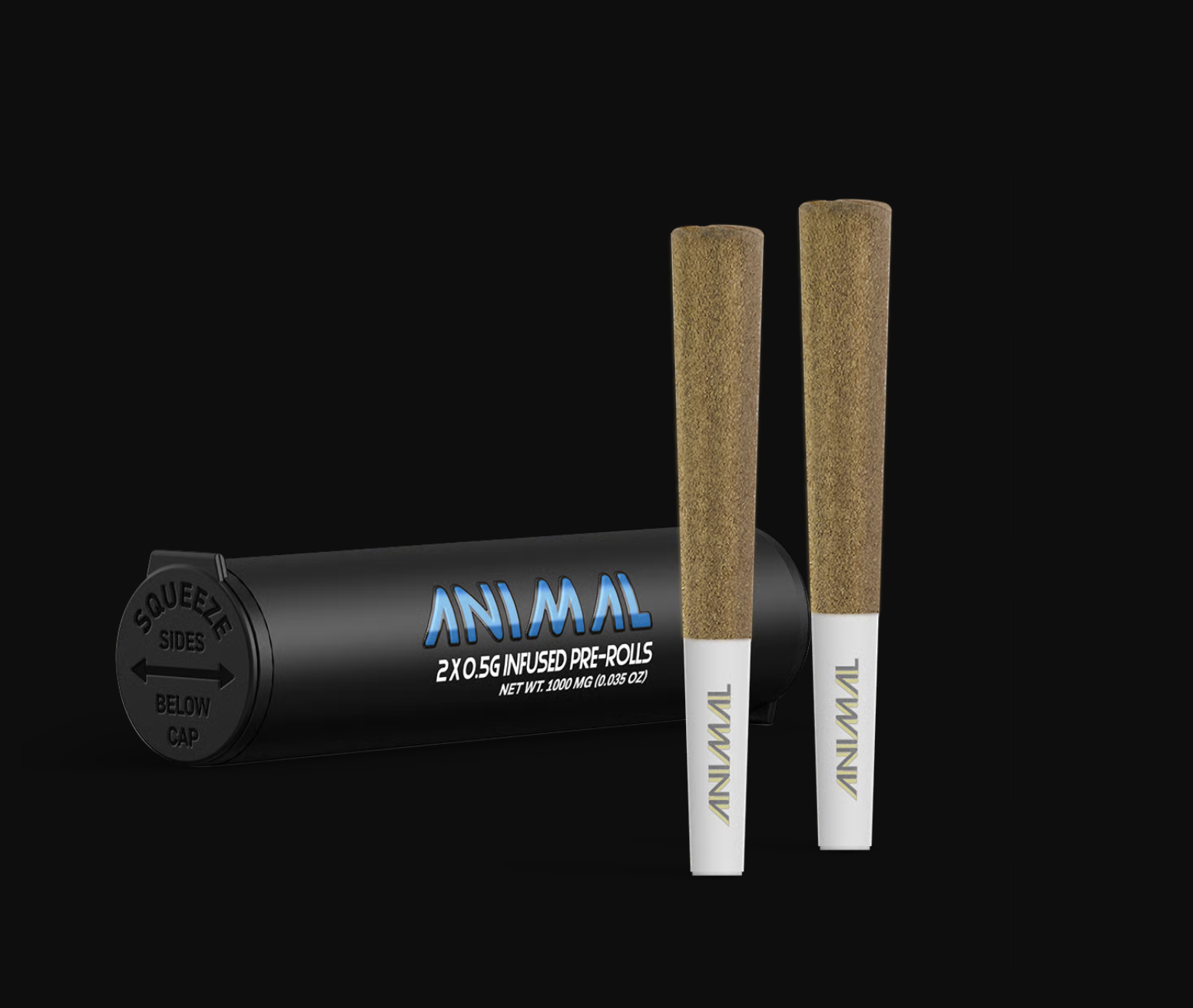 Photograph of product: Animal - Blueberry Pie - 2 x .5  - Infused Pre Roll -