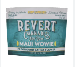 Photograph of product: F101 | Revert | Maui Wowie | Infused Ready-to-Roll Flower - 14g