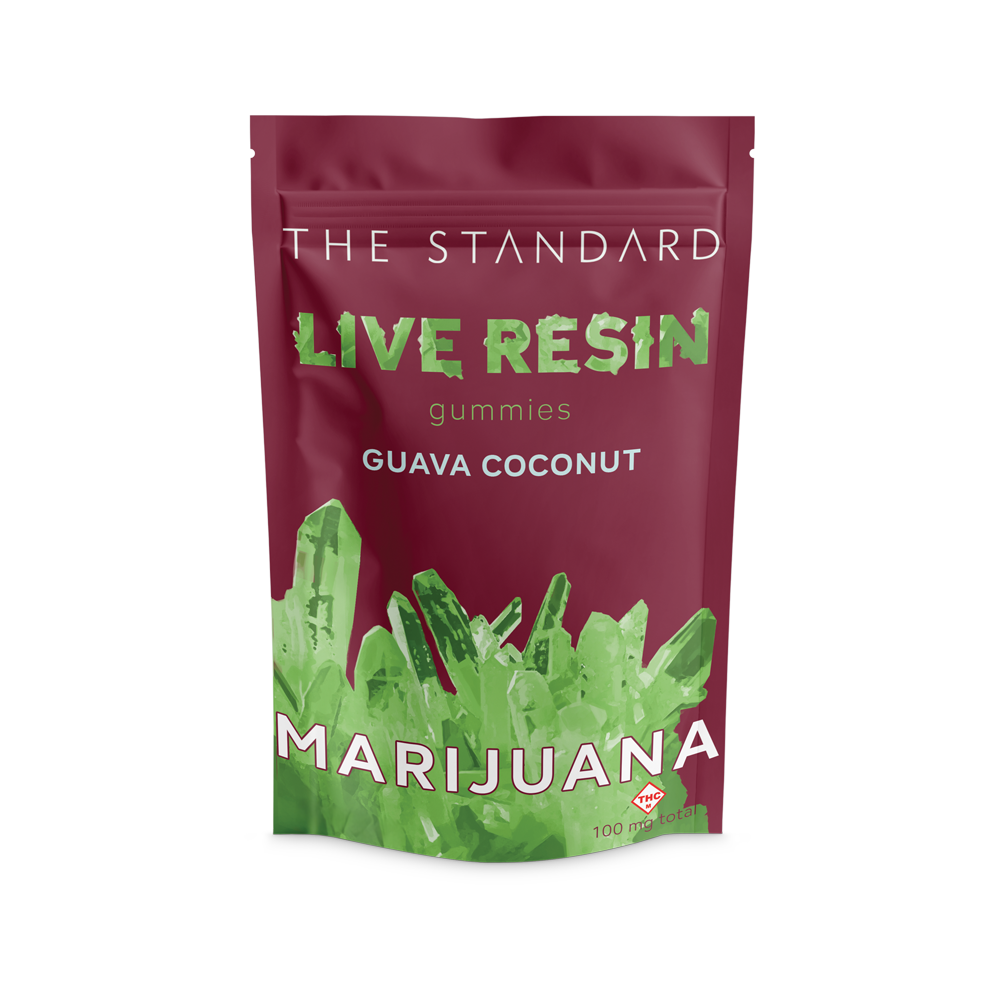 Photograph of product: Guava Coconut Live Resin Gummies | 10pk | 100mg