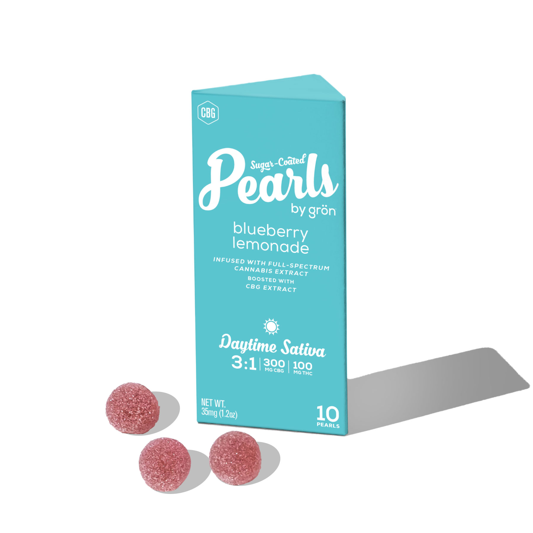 Photograph of product: Gummies | Pearls | Blueberry Lemonade (3:1 CBG:TH-oui) | 10 pk