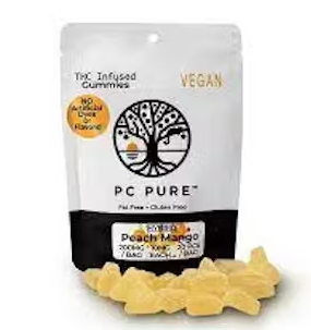 Photograph of product: PC Pure -Peach Mango 20mg/PC Gummies
