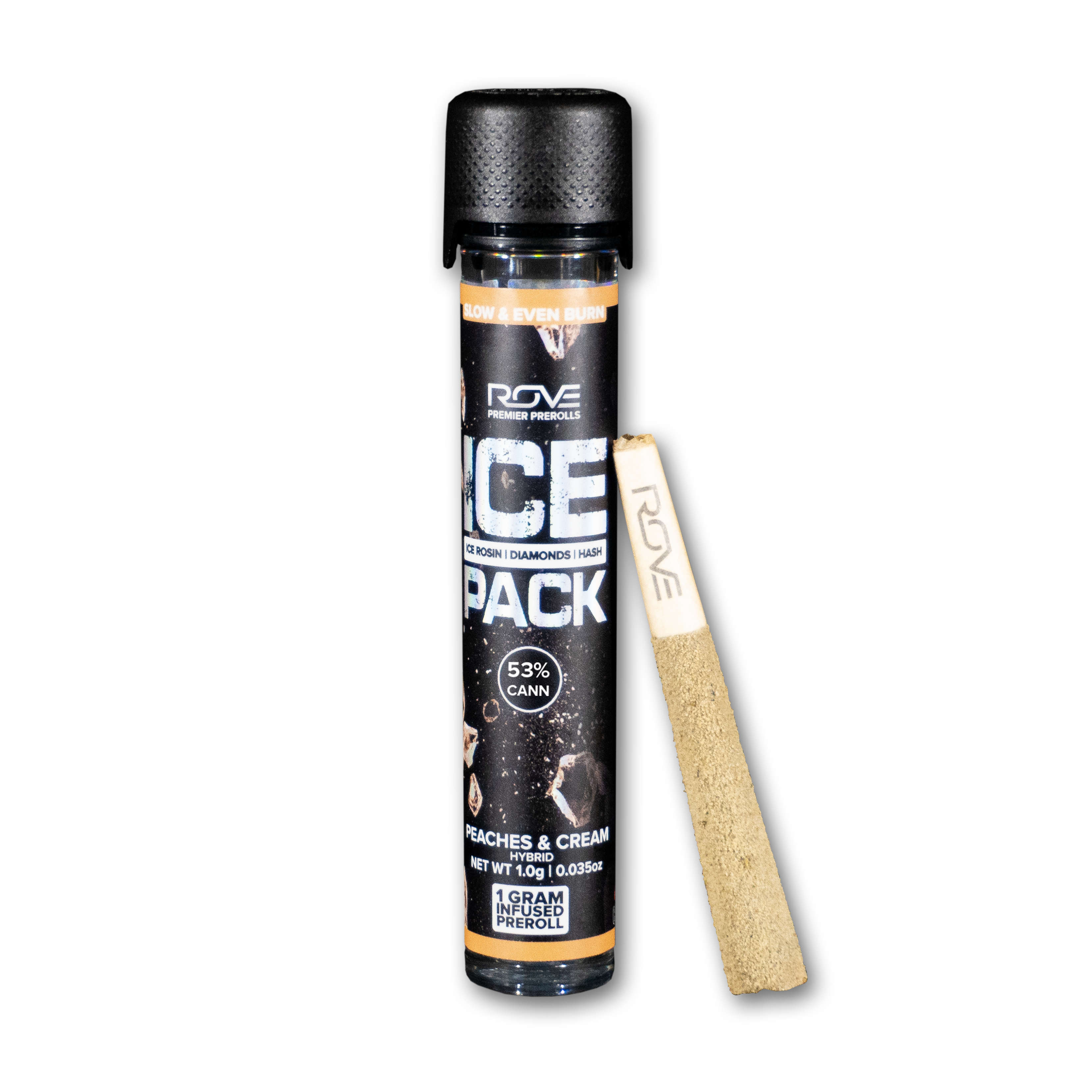 Photograph of product: Rove - Ice Pack - Peaches & Cream - Single Triple-Infused Joint
