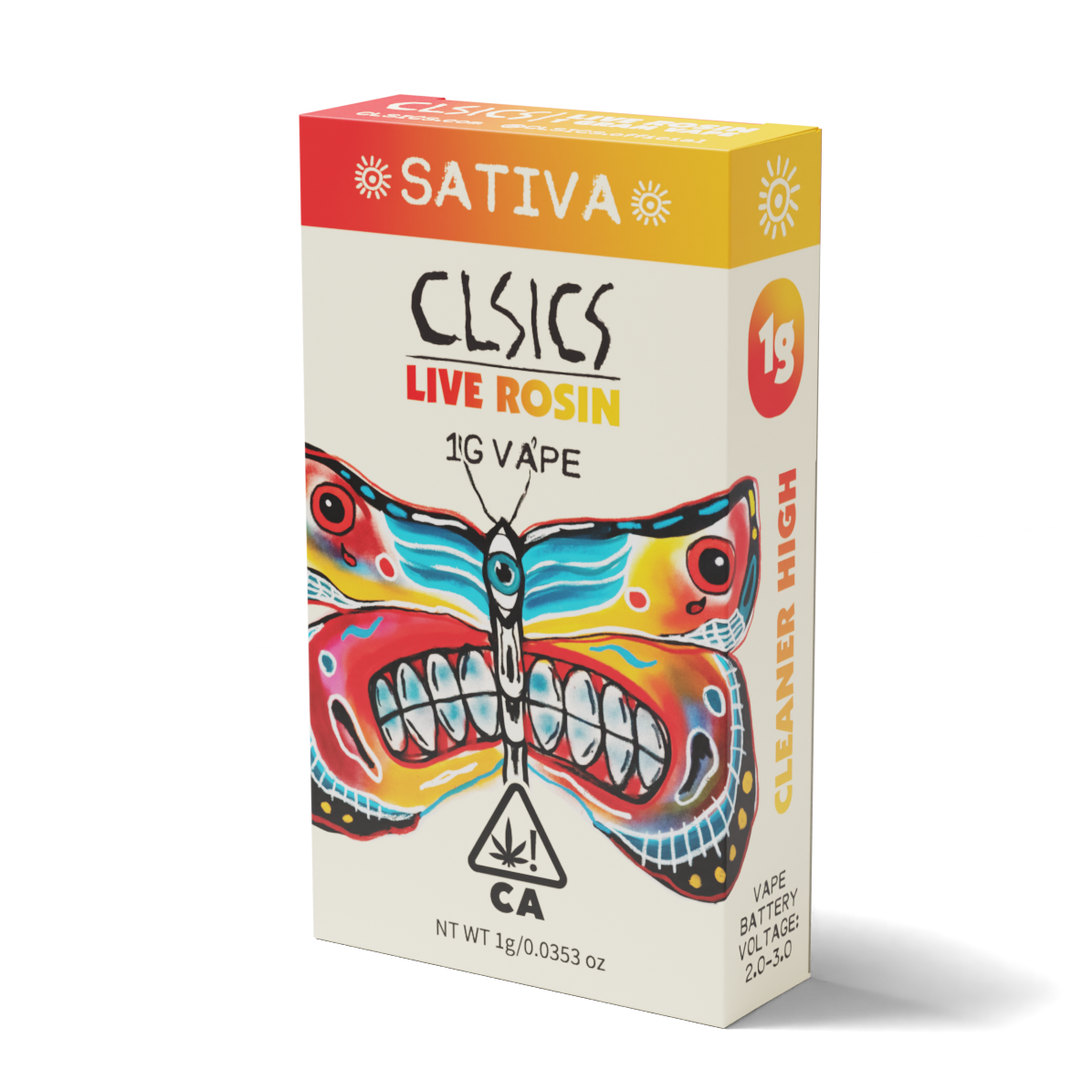 Photograph of product: CLSICS - Clockwork Lemon (Oui'd) Live Rosin Cartridge