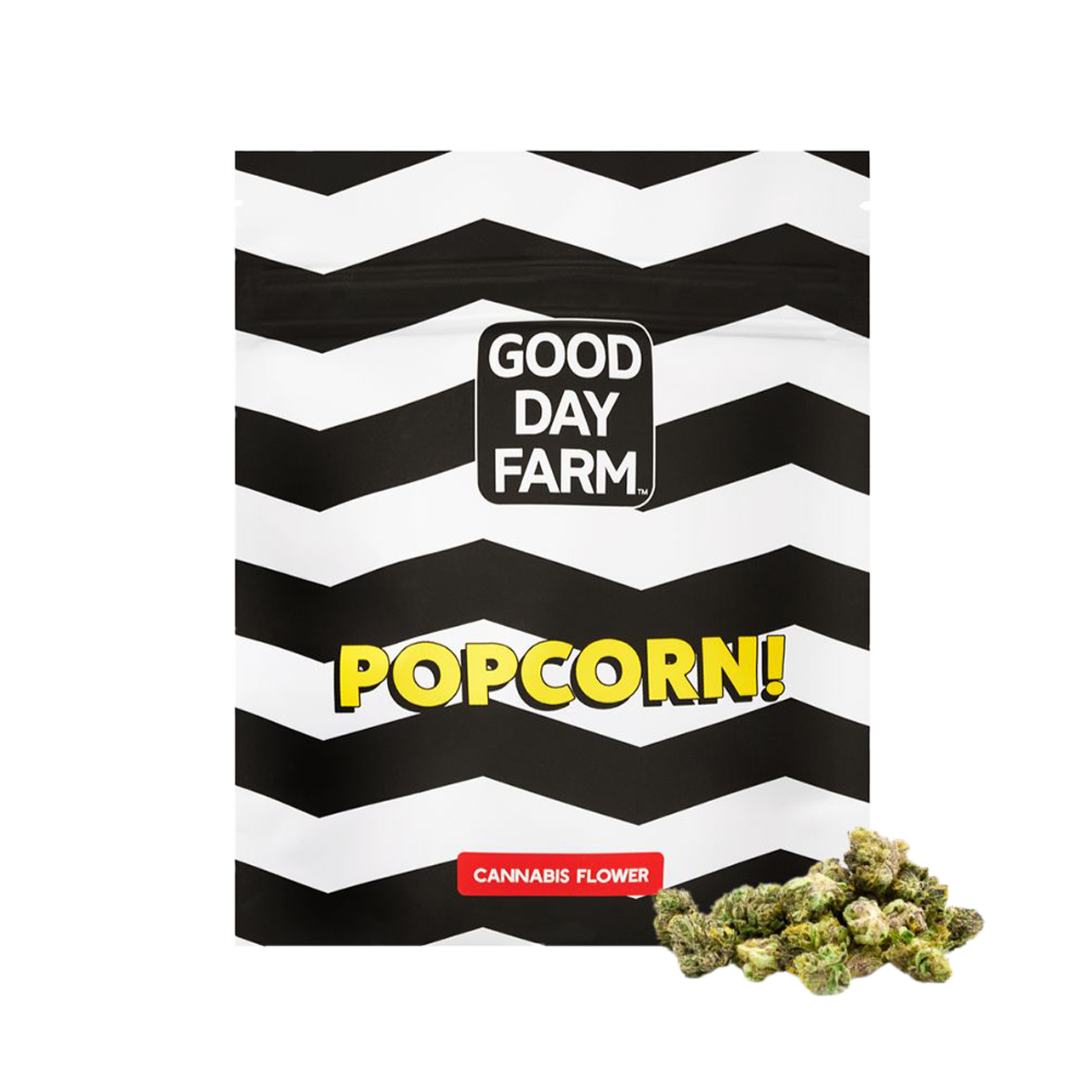 Photograph of product: GDF - Flower - Popcorn - Gas Truffle - Oui'd Hybrid - 7G - Silver