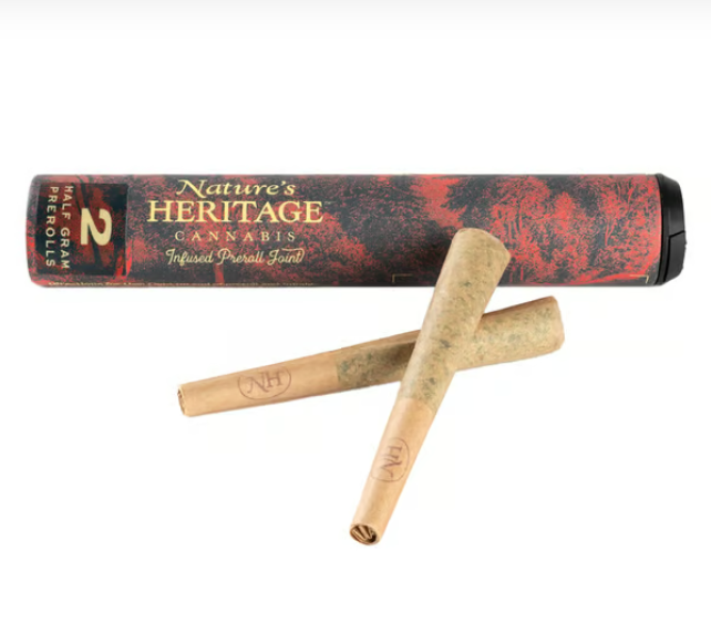 Photograph of product: Bubble au chocolat Infused Pre-Roll 2pk: Larry Bird Mints