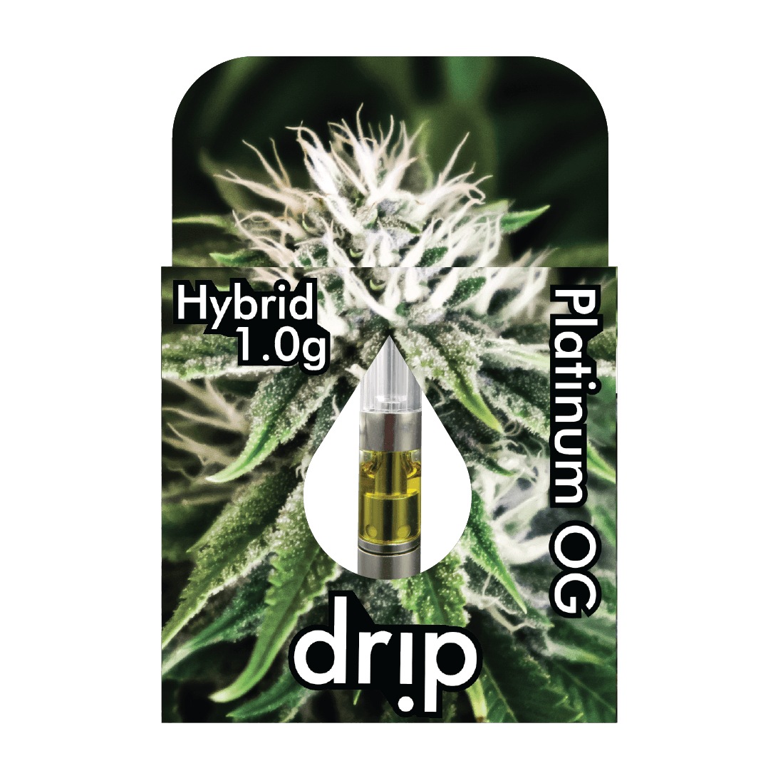 Photograph of product: **SALE 5/$50**Platinum OG : cartridge : Drip