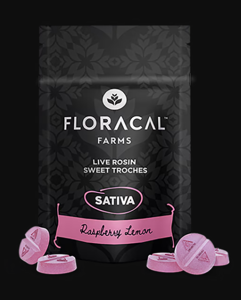 Photograph of product: 10ct/10mg Live Rosin Troches (Raspberry Lemon)