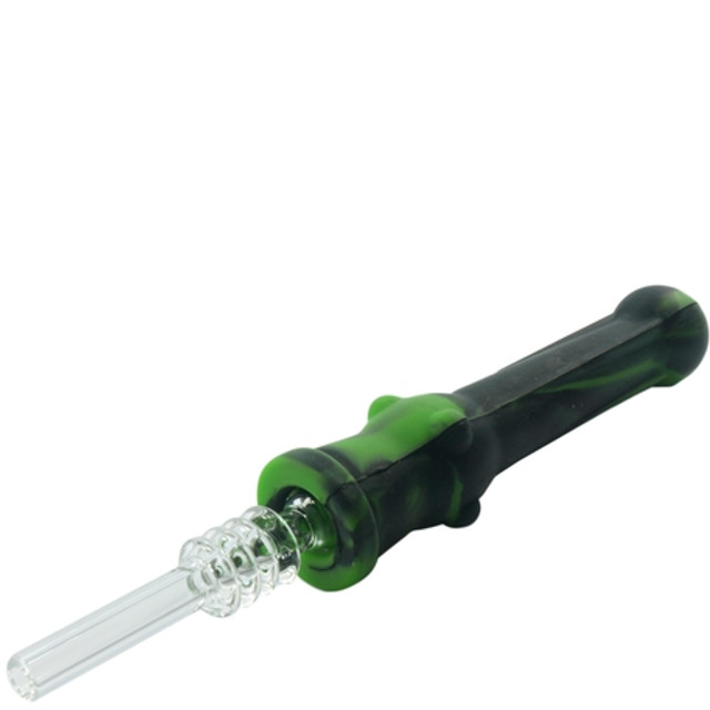 Photograph of product: Silicone Honey Straw w/ Quartz Tip